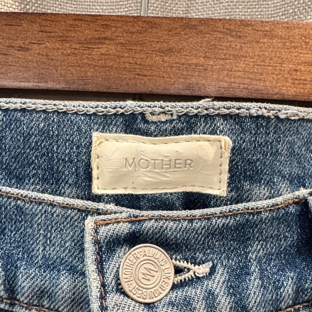 MOTHER The Flirt Cold Feet Denim Jeans Size 30 - Picture 3 of 16
